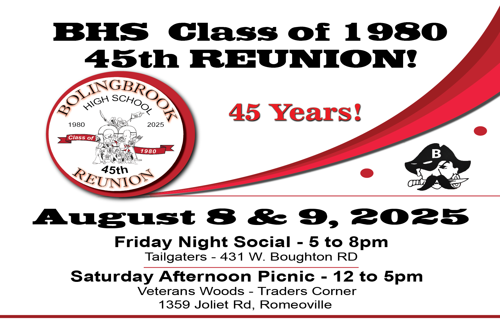 45th Reunion Flyer Web
